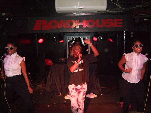 Santigold performs at the Roadhouse in Manchester, England in 2008.