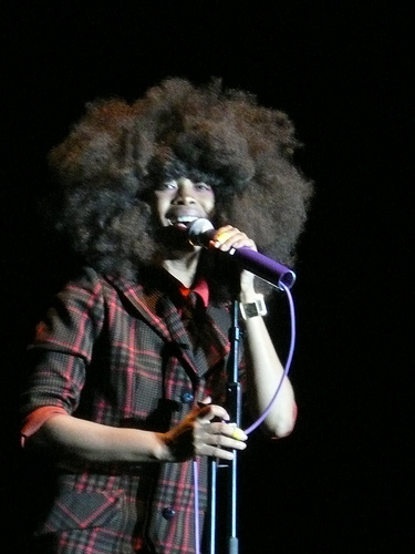 Erykah Badu performs in June 2008.