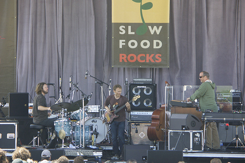 Madeski Martin & Wood perfom at the Slow Food Rocks Festival in San Francisco, CA in 2008.